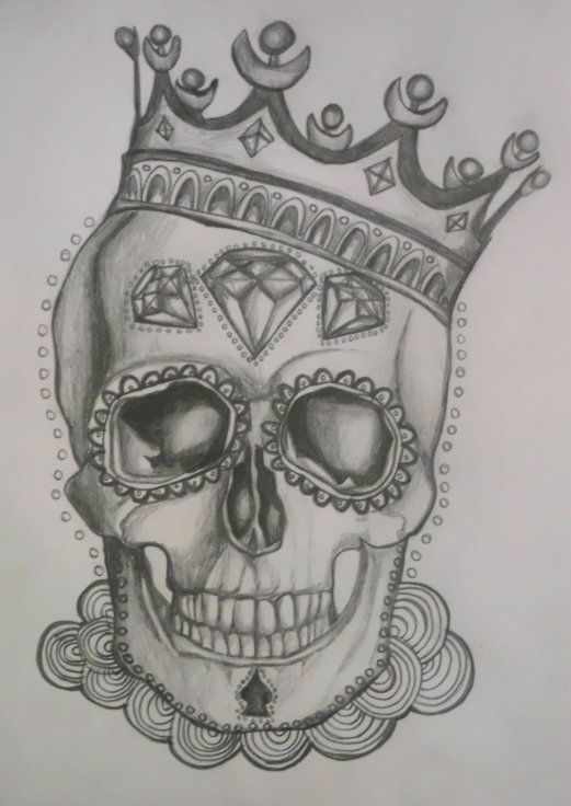 Detail Realistic Sugar Skull Pin Up Nomer 46