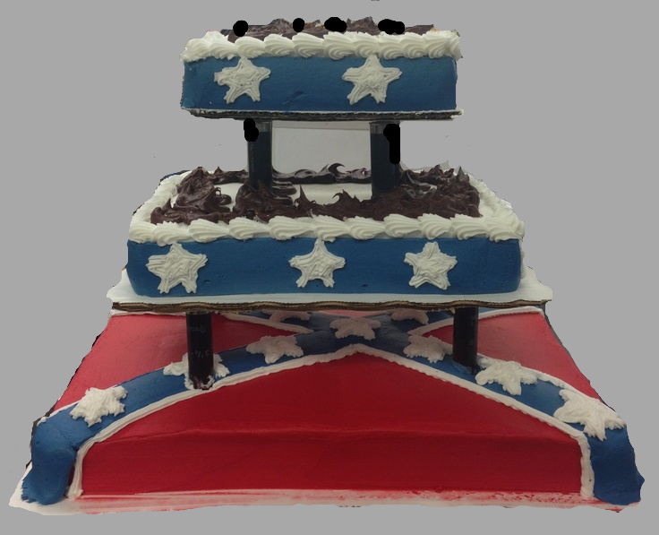 Detail Rebel Flag Wedding Cake Nomer 2