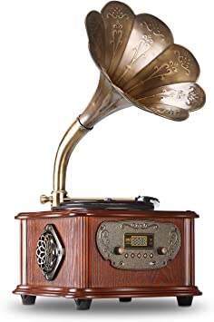 Record Player With Horn Name - KibrisPDR