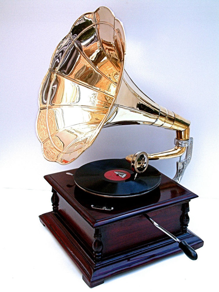 Detail Record Player With Horn Name Nomer 5