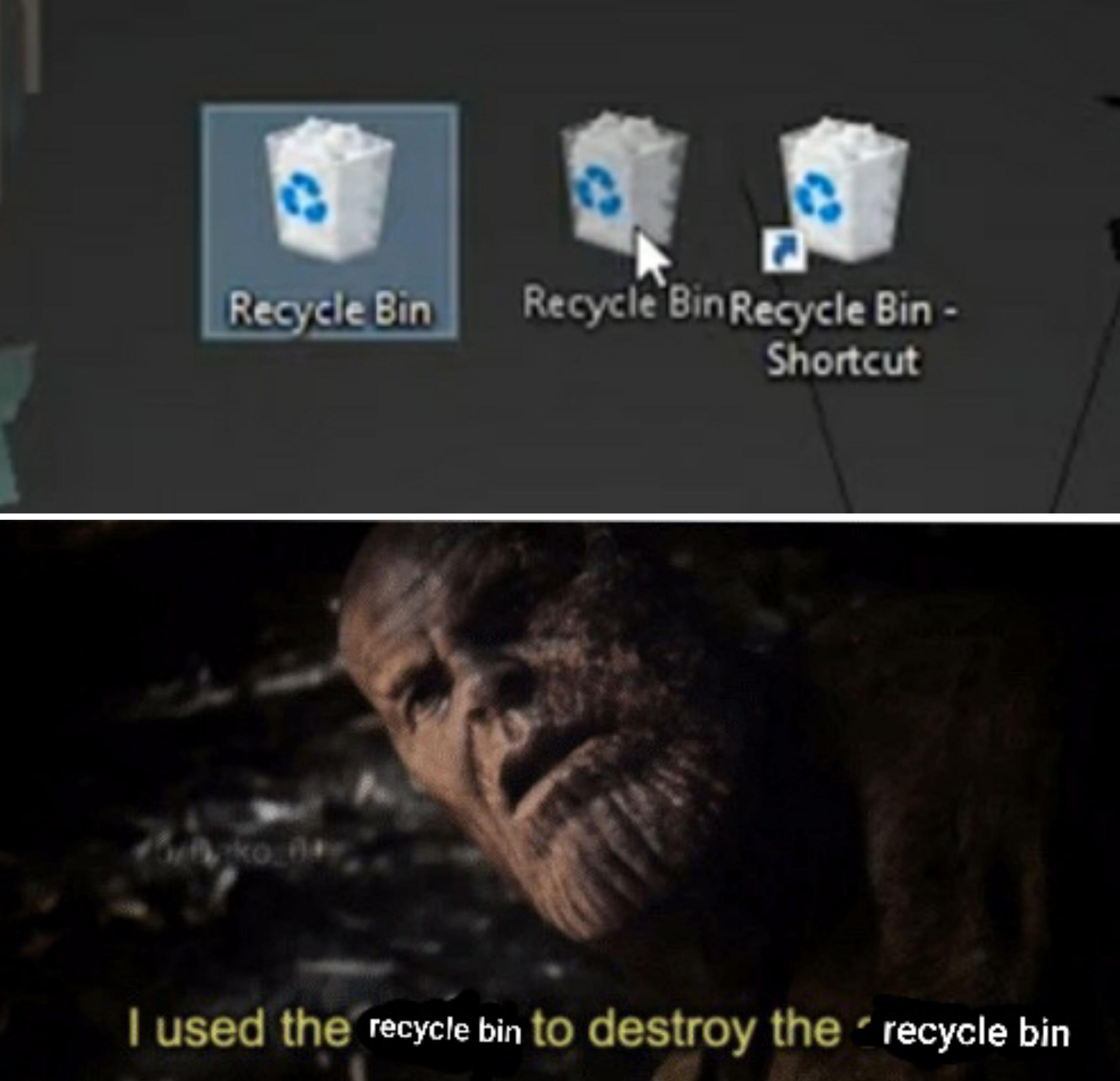 Detail Recycle Bin Meme Nomer 36