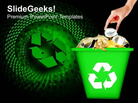 Detail Recycle Powerpoint Template Nomer 11
