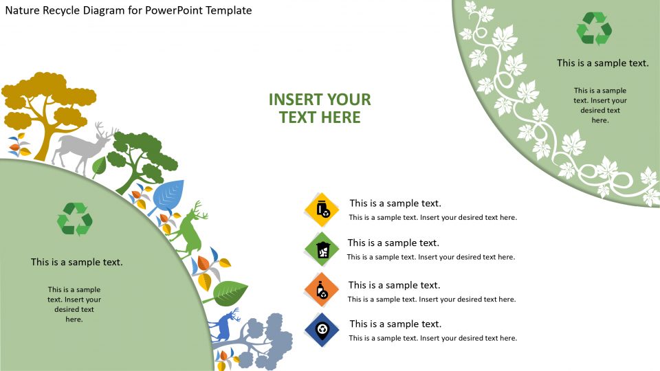 Detail Recycle Powerpoint Template Nomer 12