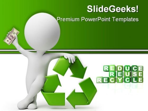 Detail Recycle Powerpoint Template Nomer 18