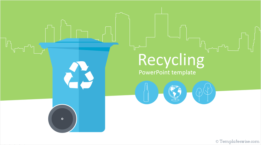 Detail Recycle Powerpoint Template Nomer 3