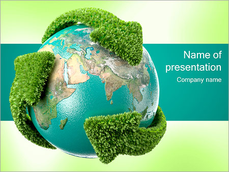 Detail Recycle Powerpoint Template Nomer 25