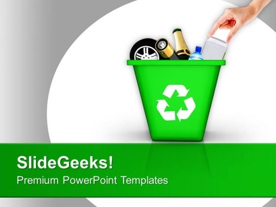 Detail Recycle Powerpoint Template Nomer 27