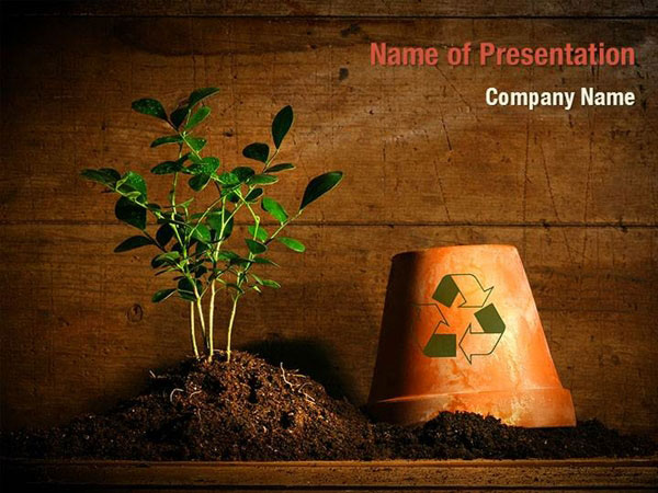 Detail Recycle Powerpoint Template Nomer 30