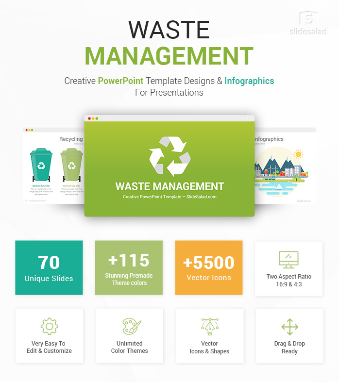 Detail Recycle Powerpoint Template Nomer 33
