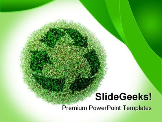 Detail Recycle Powerpoint Template Nomer 35