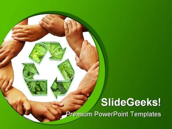 Detail Recycle Powerpoint Template Nomer 37