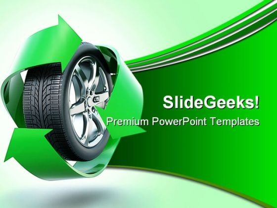 Detail Recycle Powerpoint Template Nomer 43