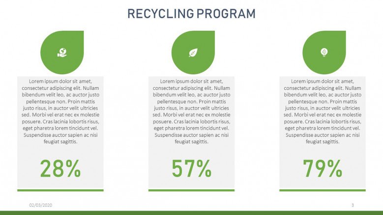Detail Recycle Powerpoint Template Nomer 48