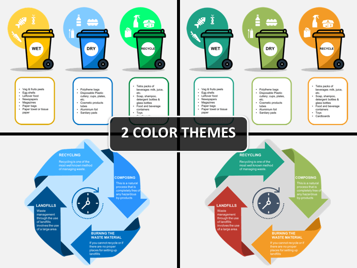 Detail Recycle Powerpoint Template Nomer 54