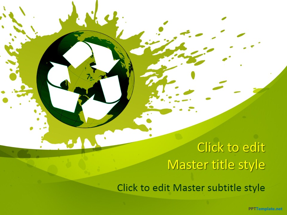 Detail Recycle Powerpoint Template Nomer 7