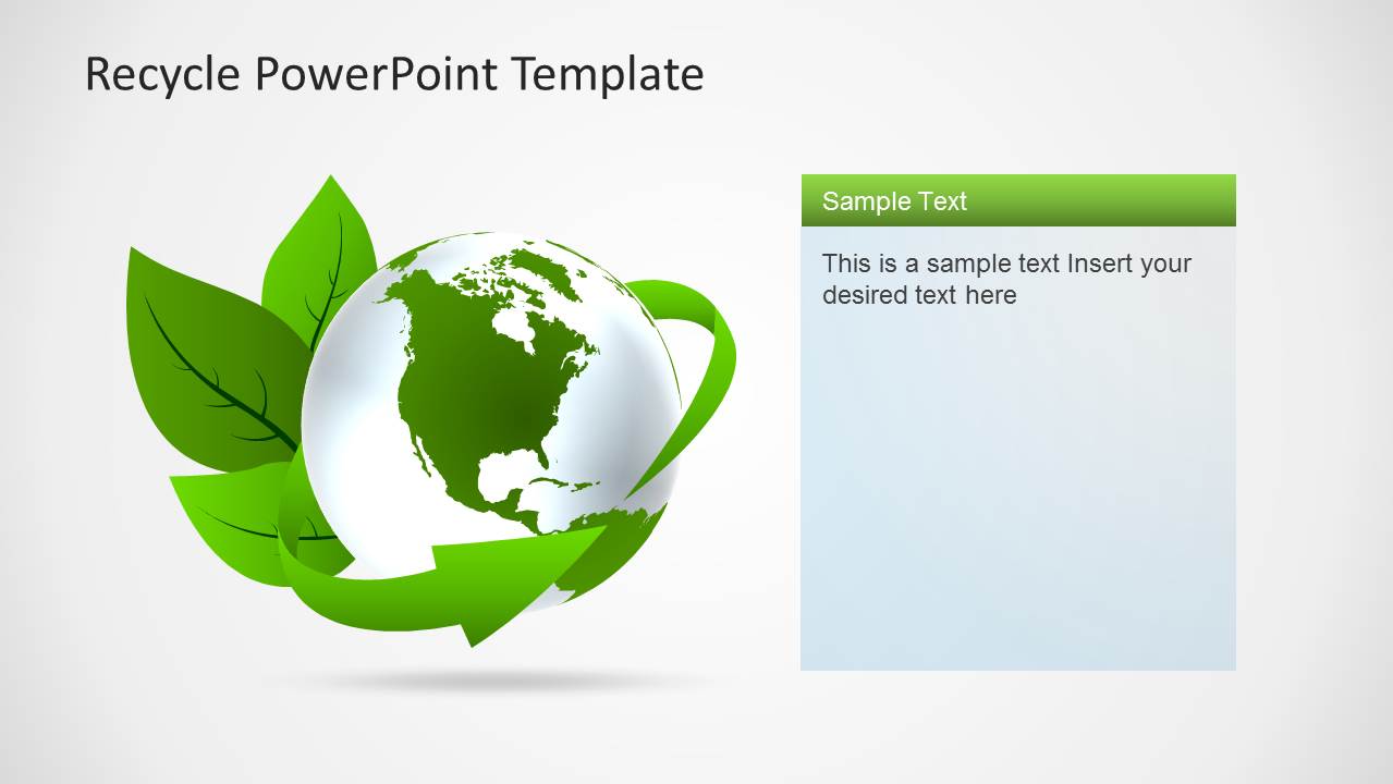 Detail Recycle Powerpoint Template Nomer 8