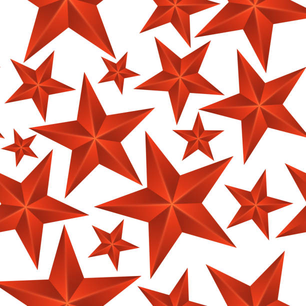 Detail Red 5 Point Stars Nomer 8