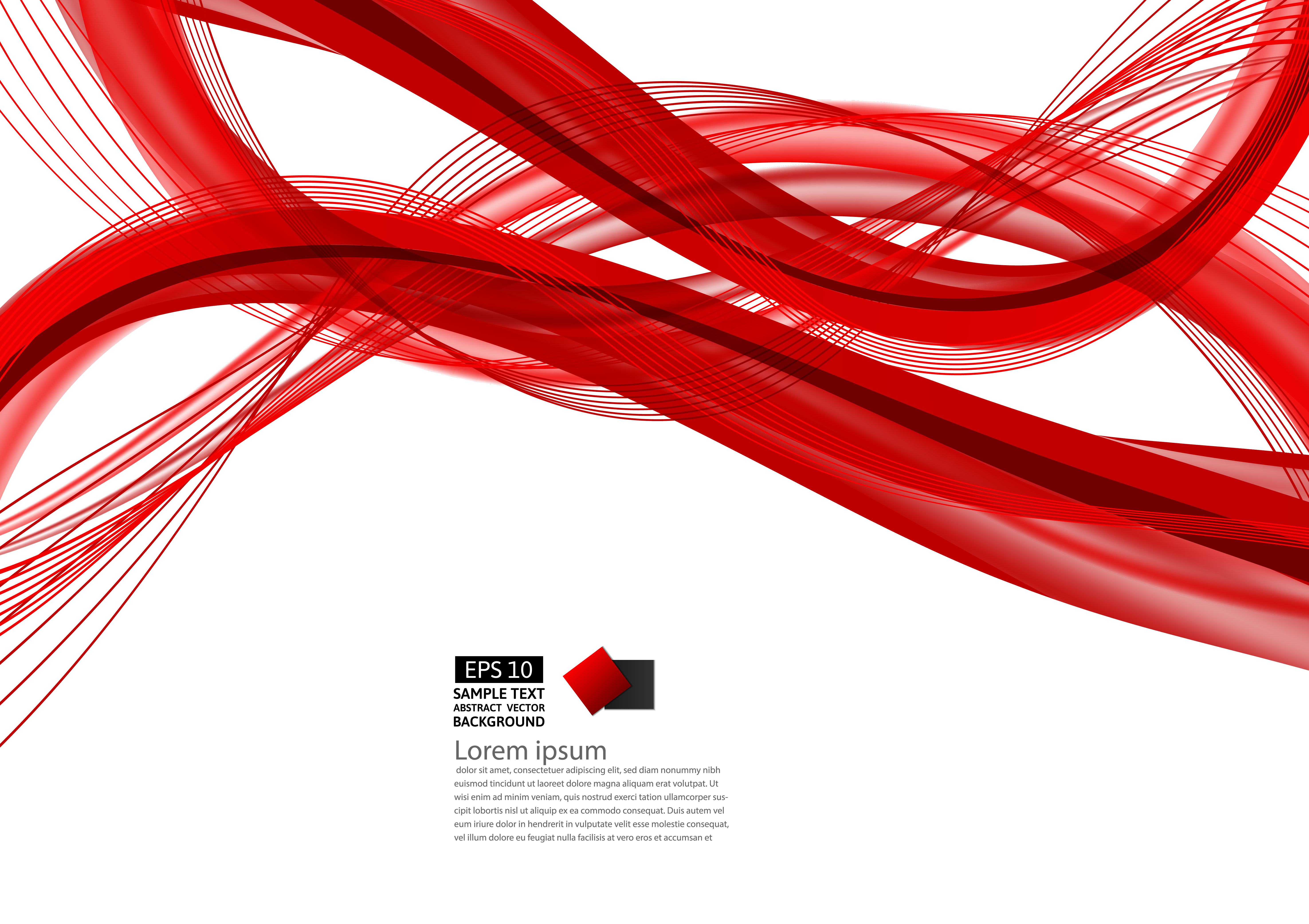 Detail Red Abstract Vector Nomer 10