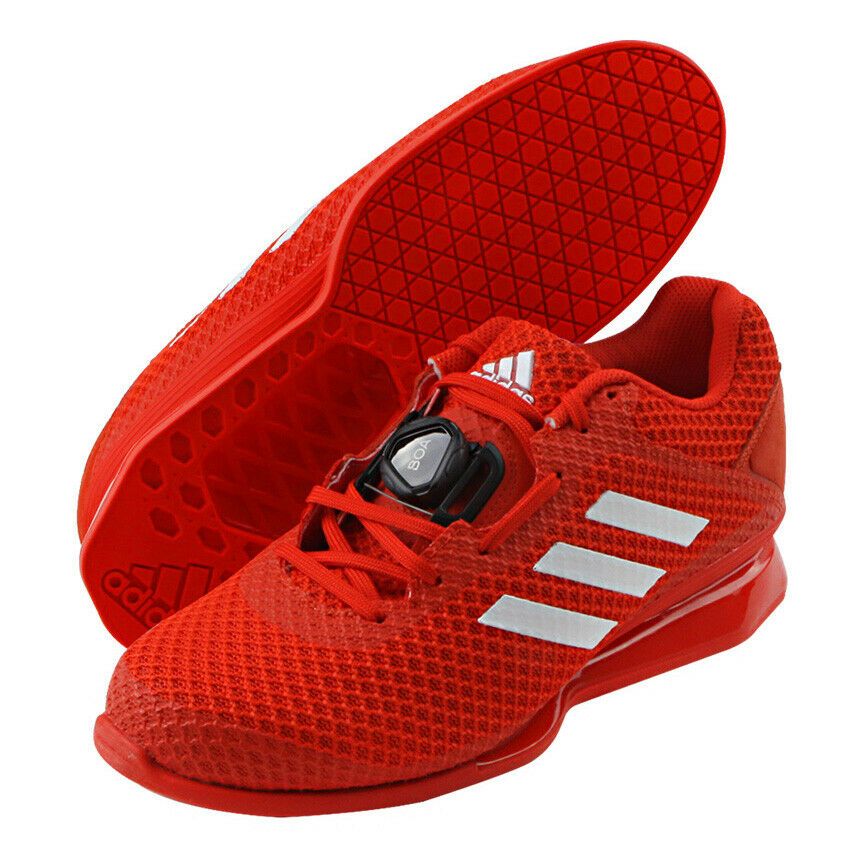 Detail Red Adidas Powerlifting Shoes Nomer 43