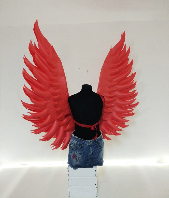 Detail Red And Black Angel Wings Nomer 48