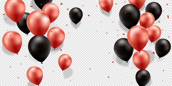 Detail Red And Black Balloons Png Nomer 5