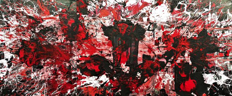 Detail Red And White Abstract Nomer 17