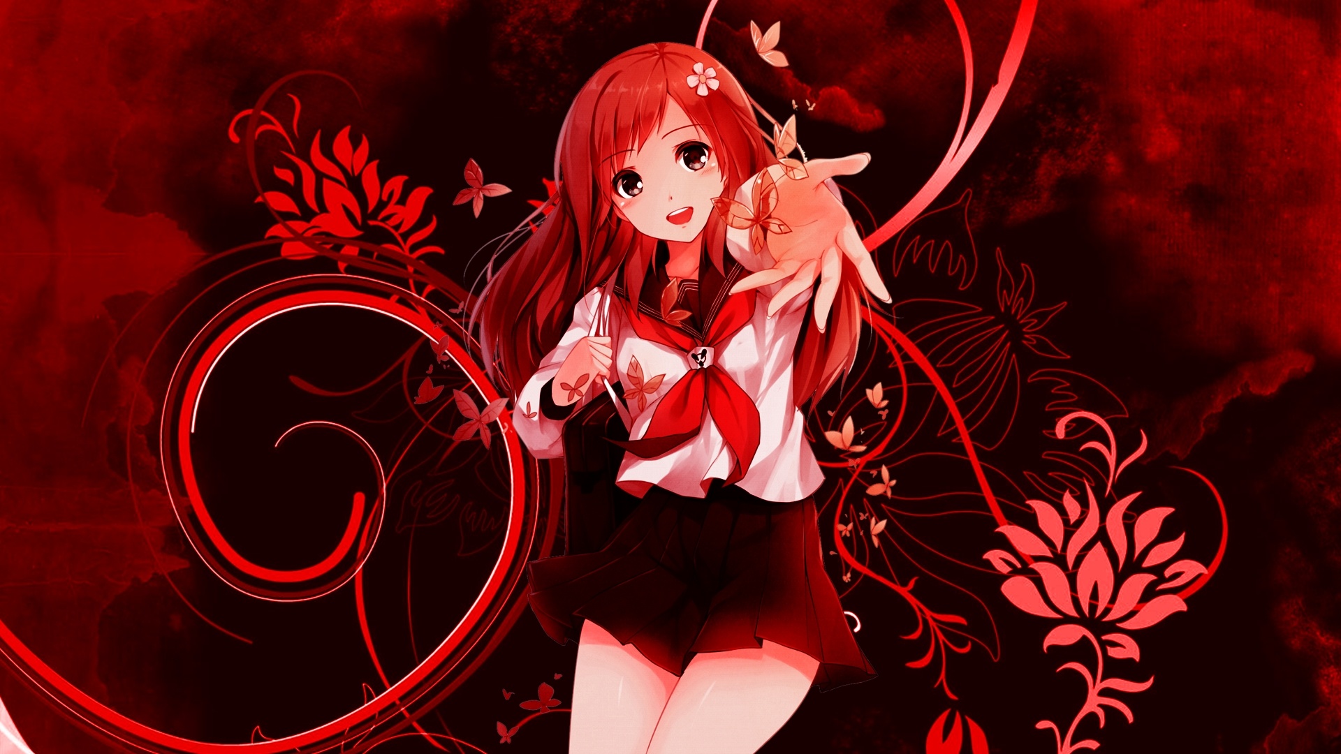 Red Anime Wallpaper - 51+ Koleksi Gambar
