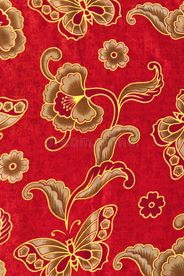 Detail Red Batik Background Nomer 3