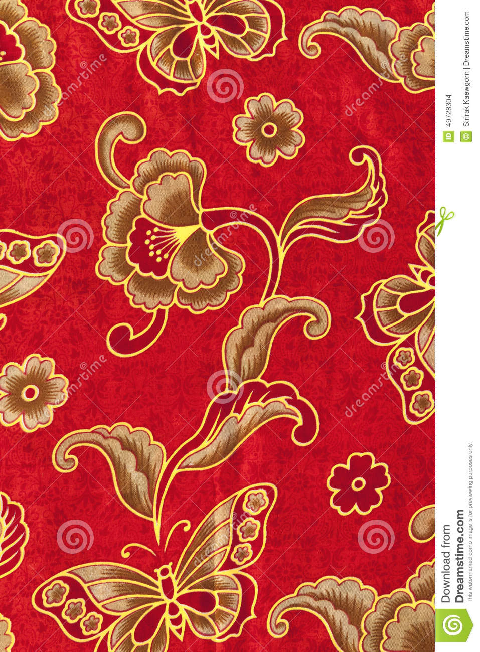 Detail Red Batik Background Nomer 45