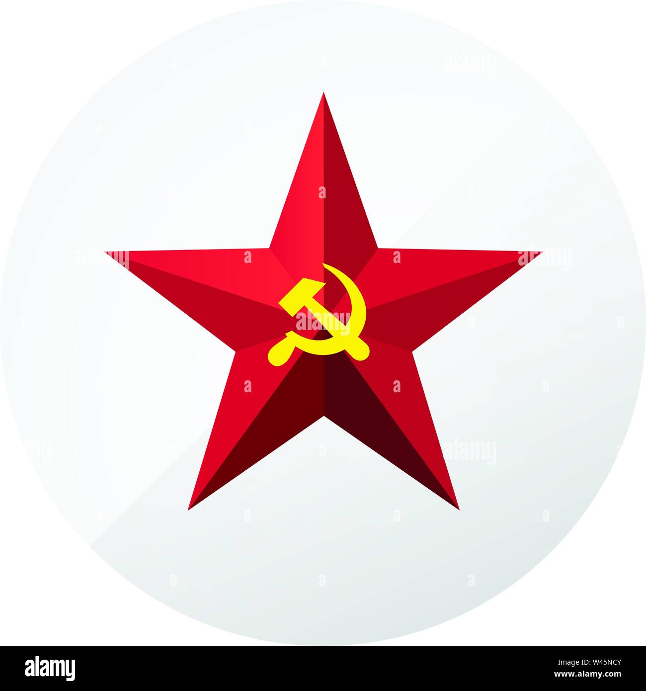 Detail Red Communist Star Nomer 33