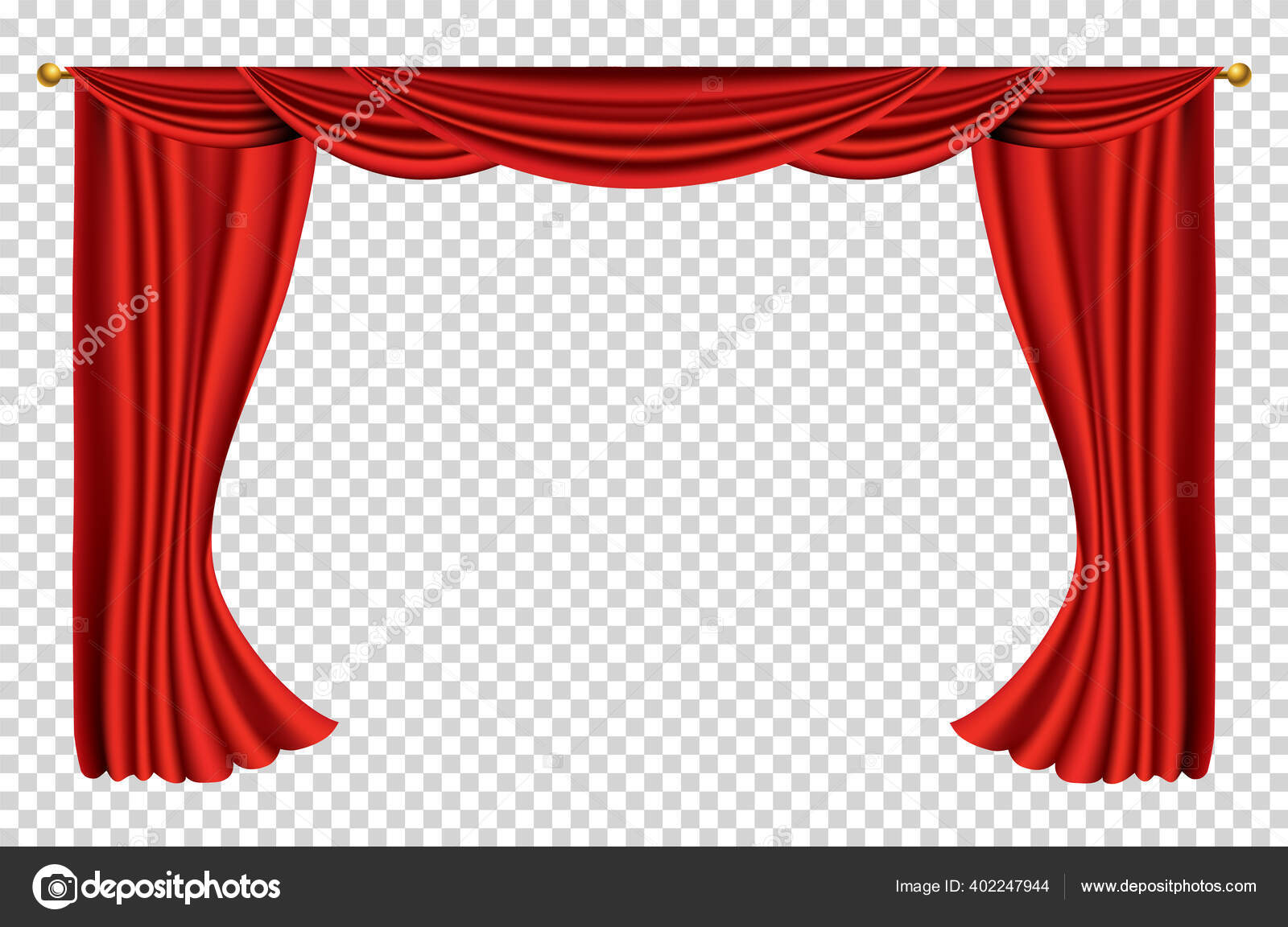 Detail Red Curtains Transparent Background Nomer 14