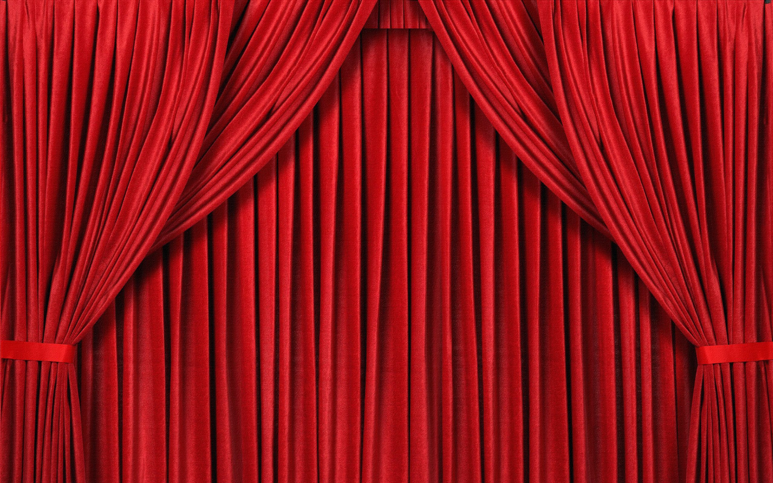 Detail Red Curtains Wallpaper Nomer 11