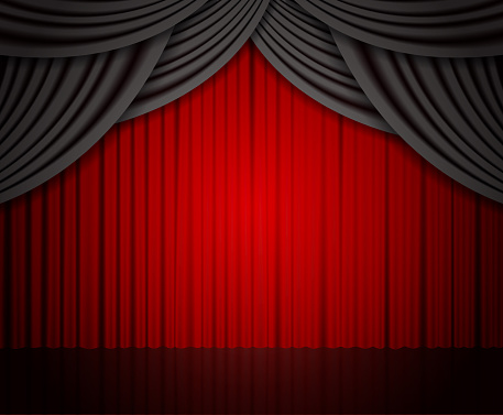 Detail Red Curtains Wallpaper Nomer 8