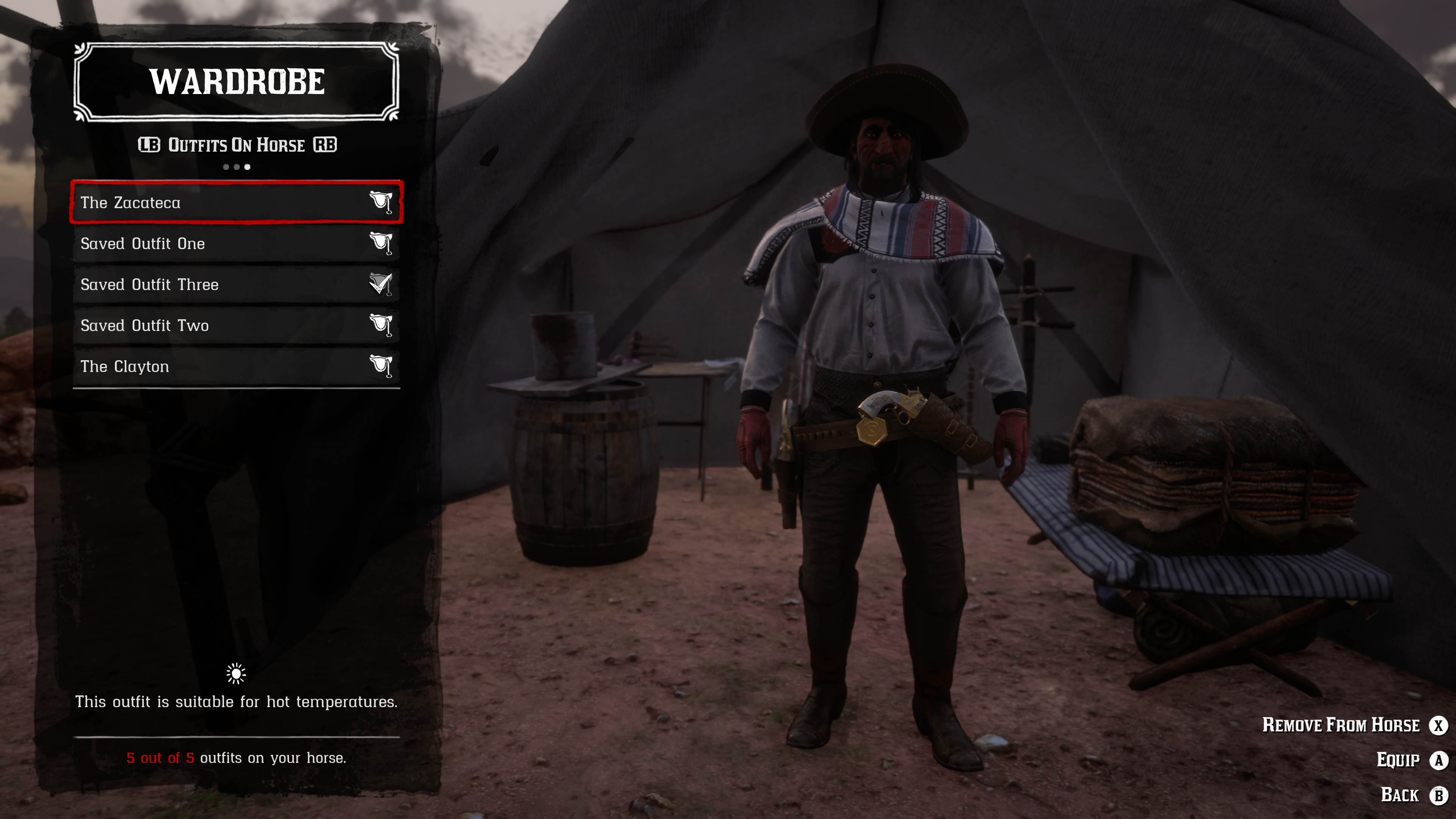 Detail Red Dead Redemption 2 Store Outfits On Horse Nomer 29