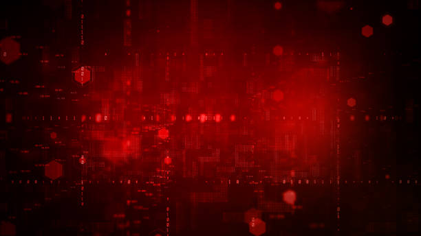 Detail Red Digital Background Nomer 21