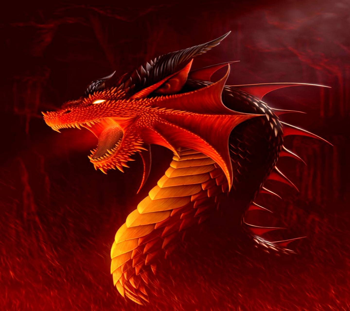 Detail Red Dragon Wallpaper Nomer 26