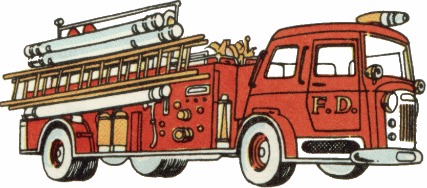 Detail Red Fire Truck Clipart Nomer 23