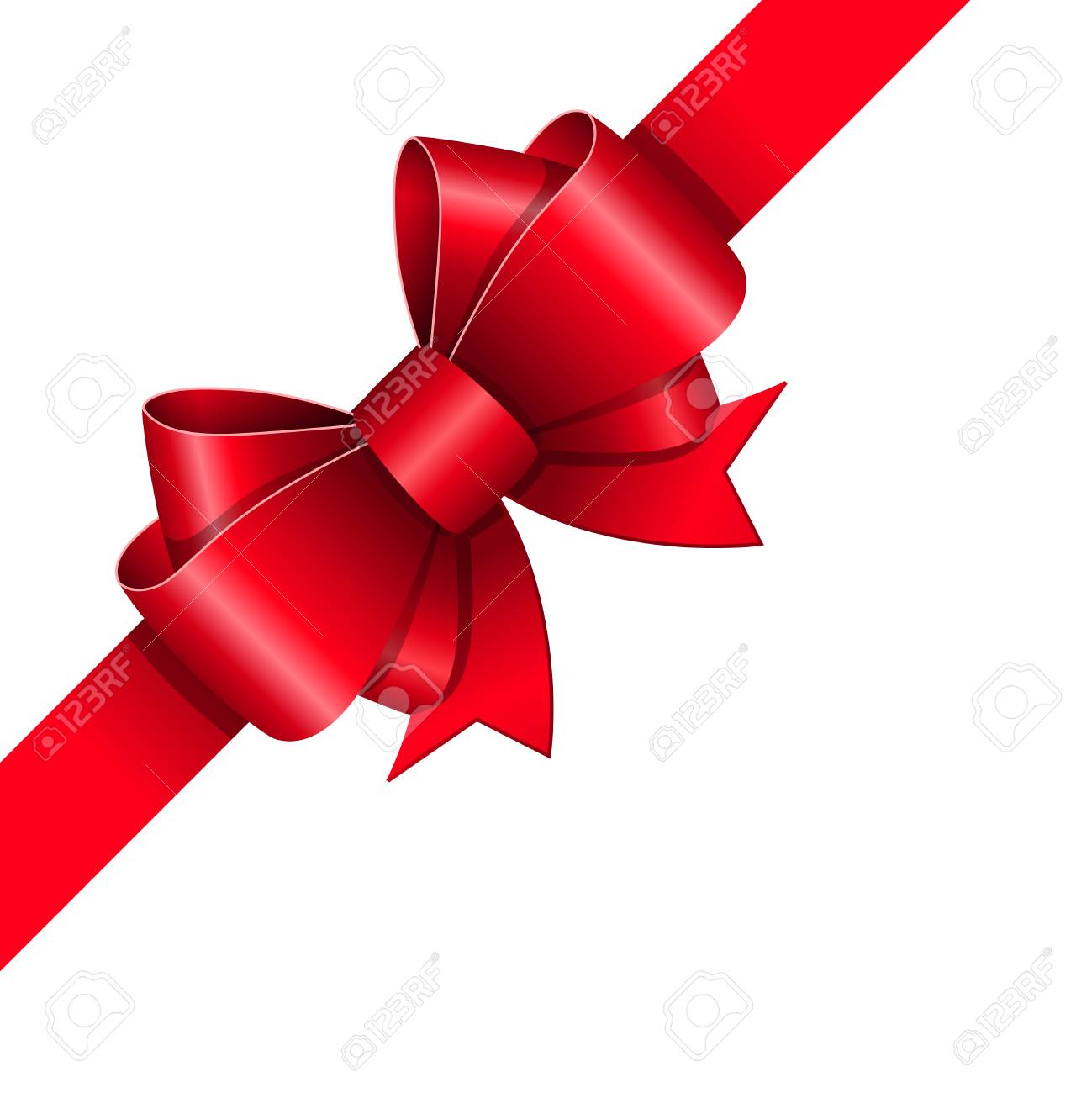 Detail Red Gift Ribbon Nomer 10