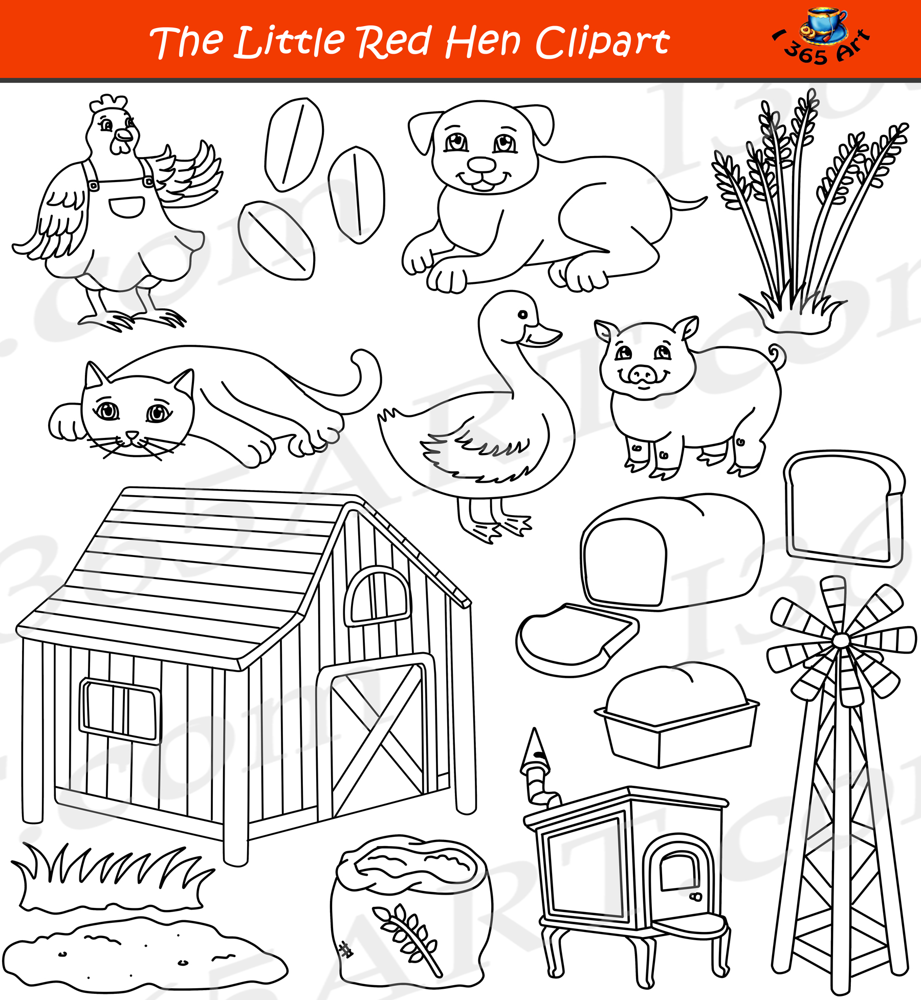 Detail Red Hen Clipart Nomer 26