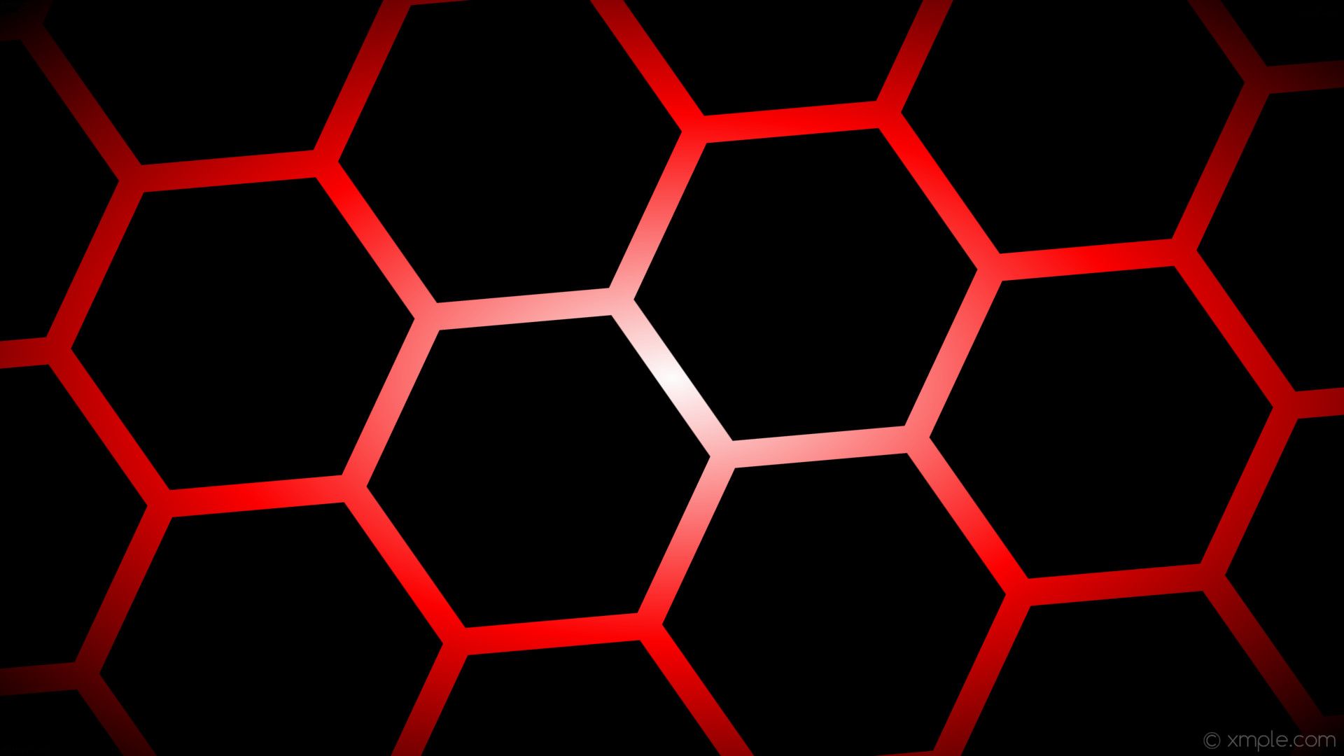 Red Hexagon Wallpaper - KibrisPDR