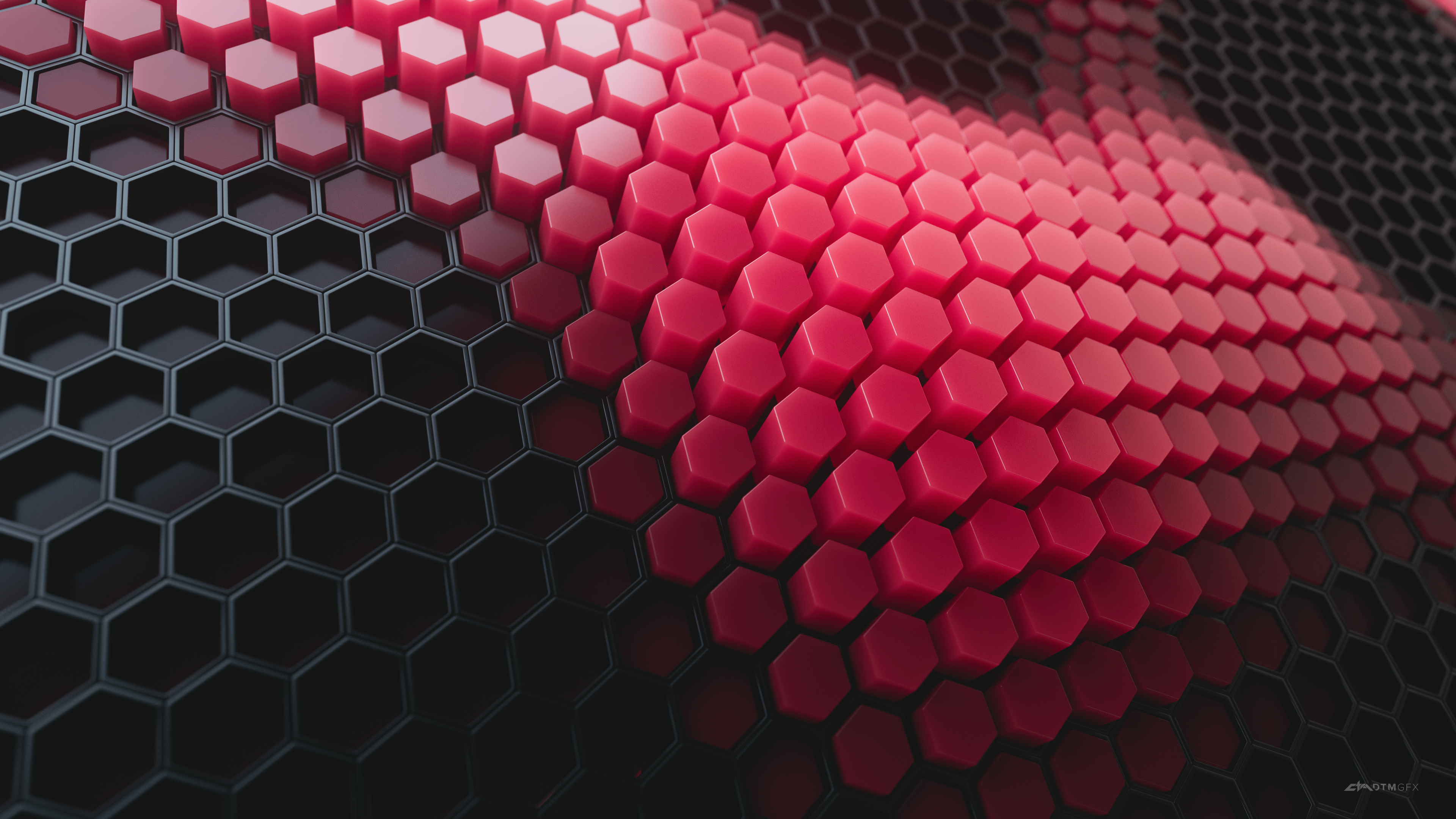 Detail Red Hexagon Wallpaper Nomer 34