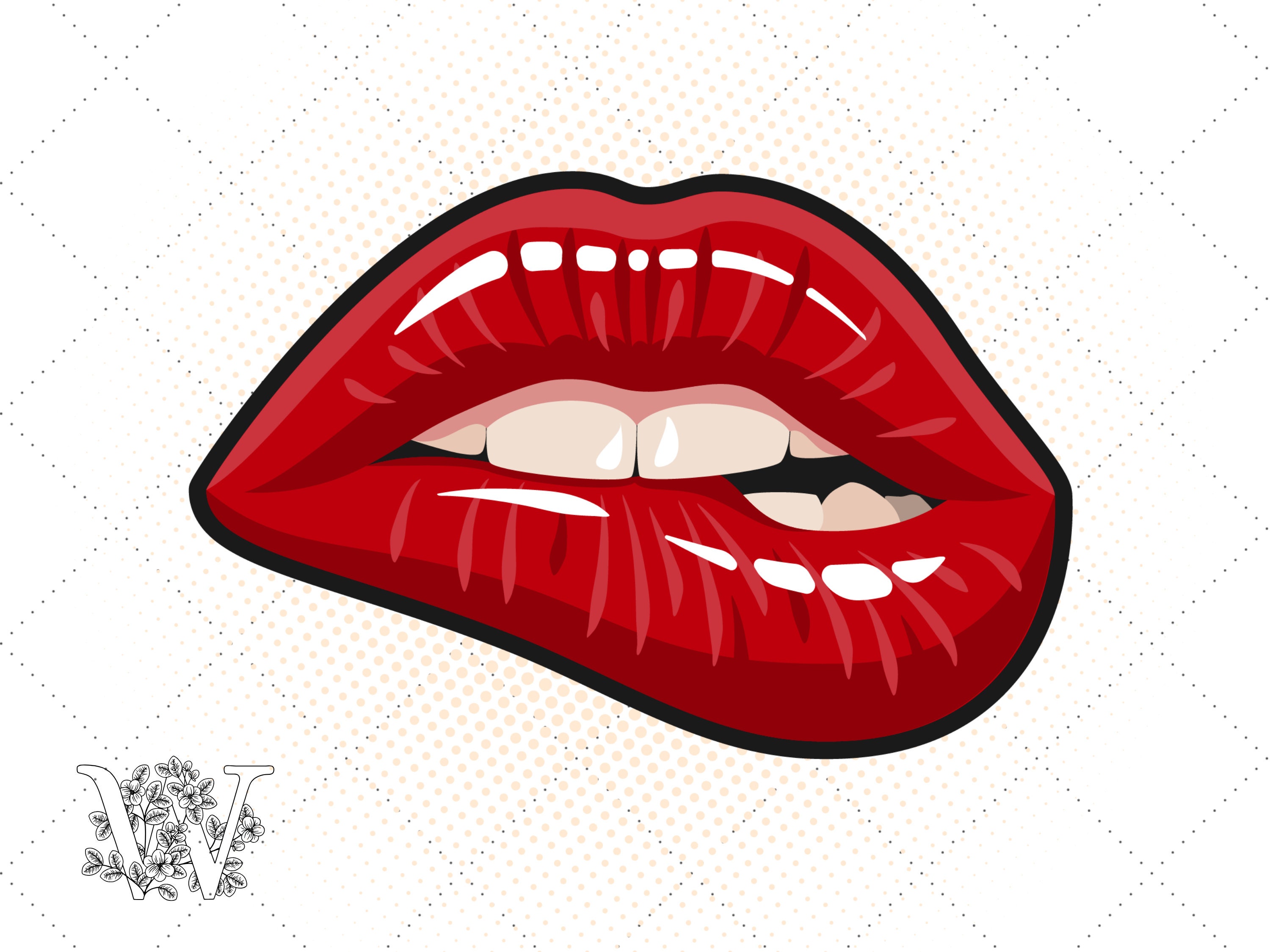 Detail Red Lips Transparent Nomer 31