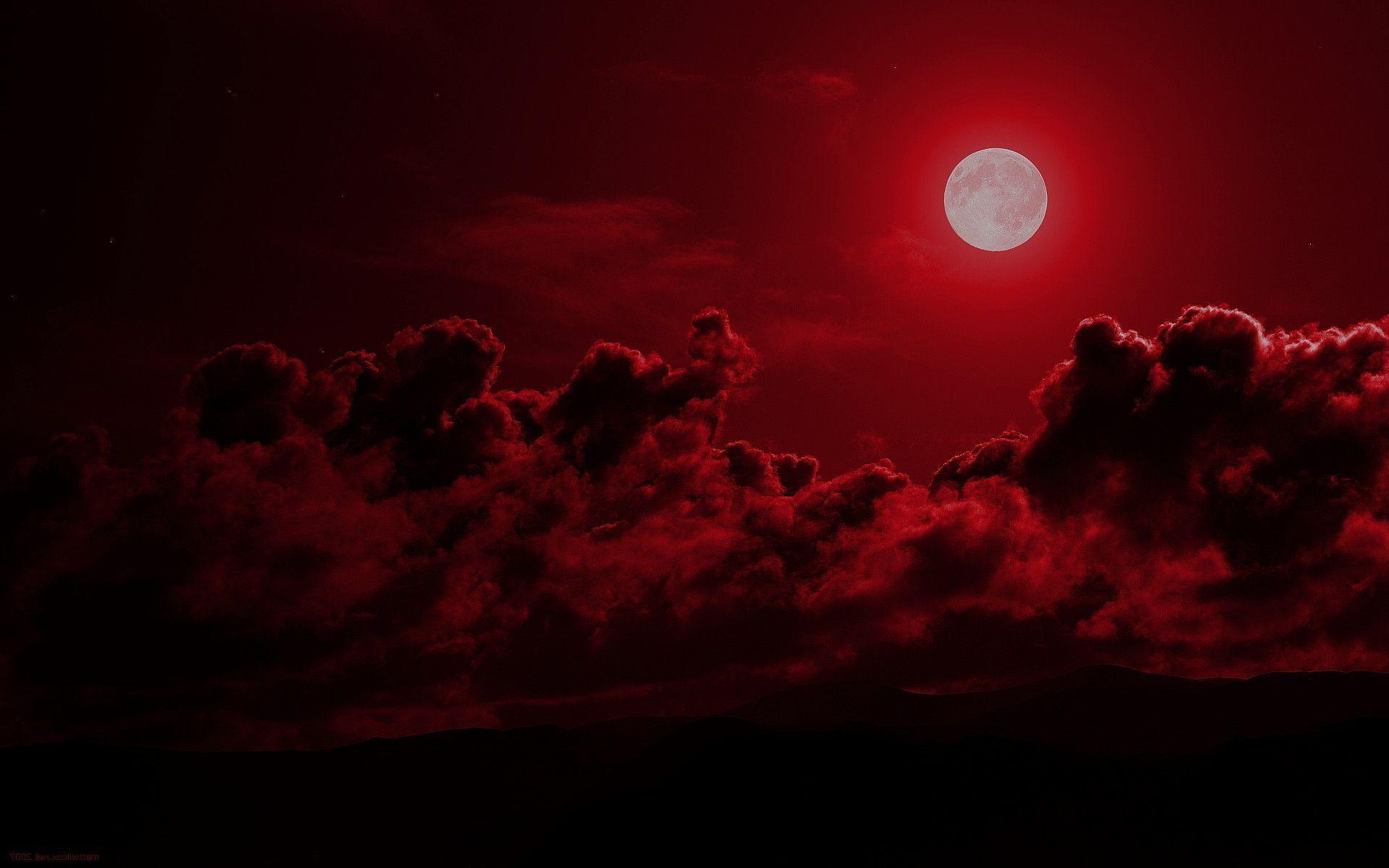 Detail Red Moon Wallpaper Nomer 21