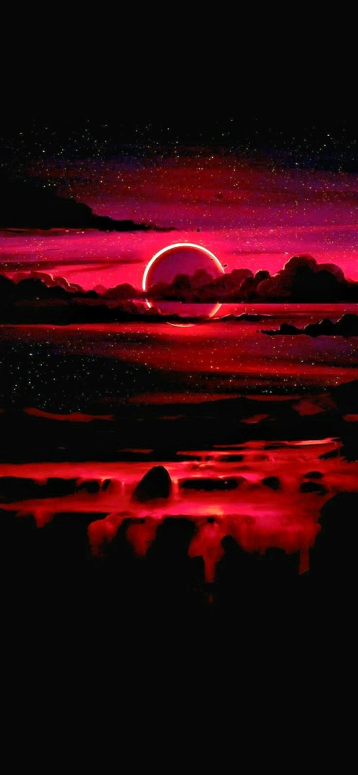 Detail Red Moon Wallpaper Nomer 25