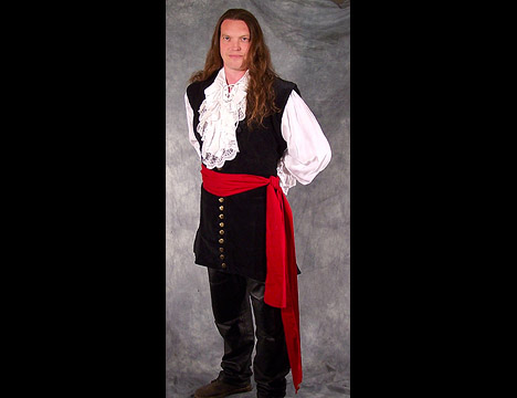 Detail Red Pirate Sash Nomer 9