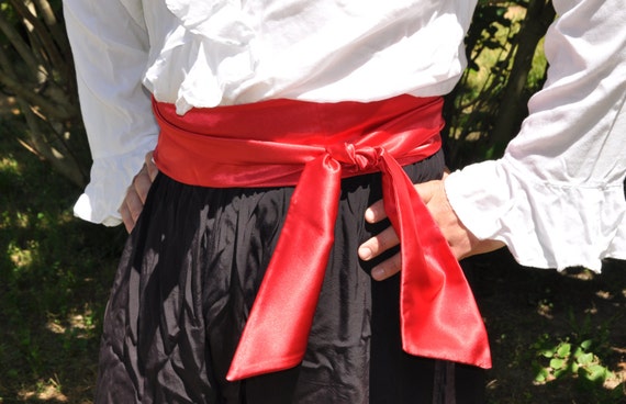 Detail Red Pirate Sash Nomer 4