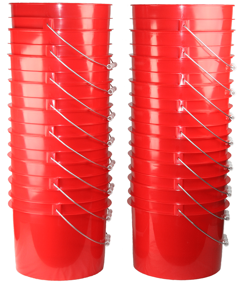 Detail Red Plastic Buckets Nomer 8