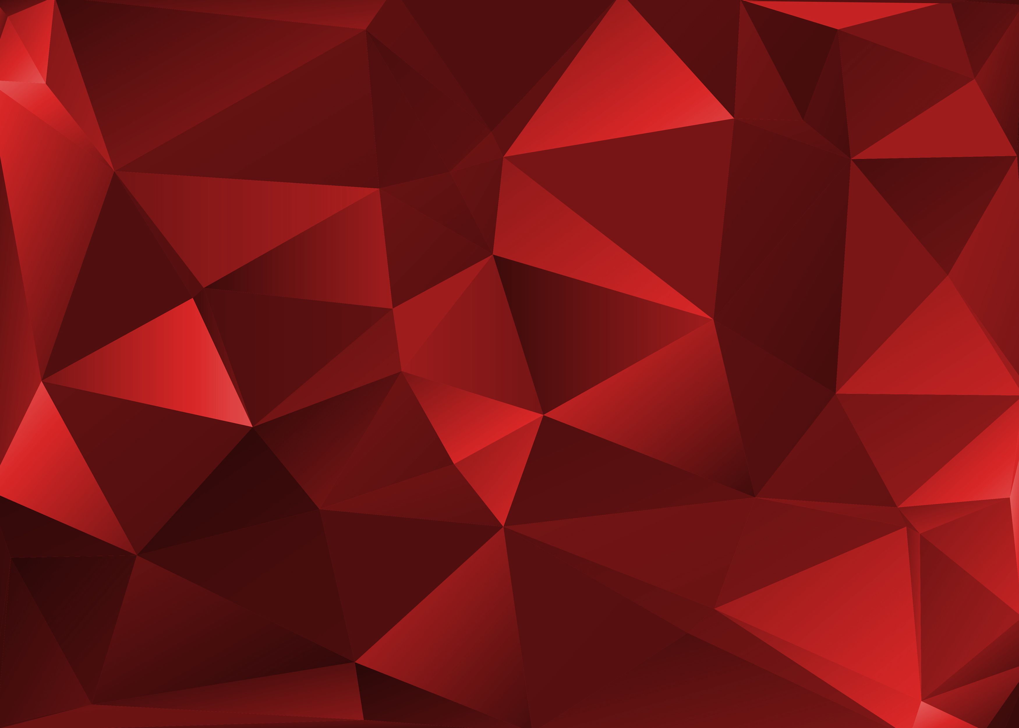 Red Polygonal Background - KibrisPDR