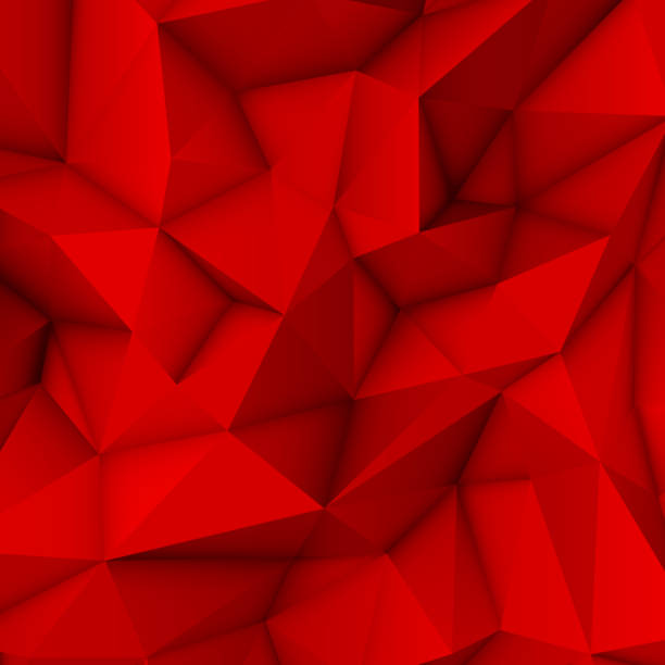 Detail Red Polygonal Background Nomer 37