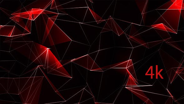 Detail Red Polygonal Background Nomer 53